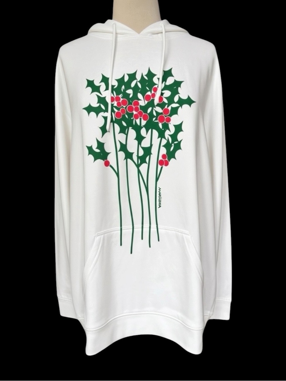 NWOT Marimekko “Ikioma” Holly/Christmas Berries Hoodie
